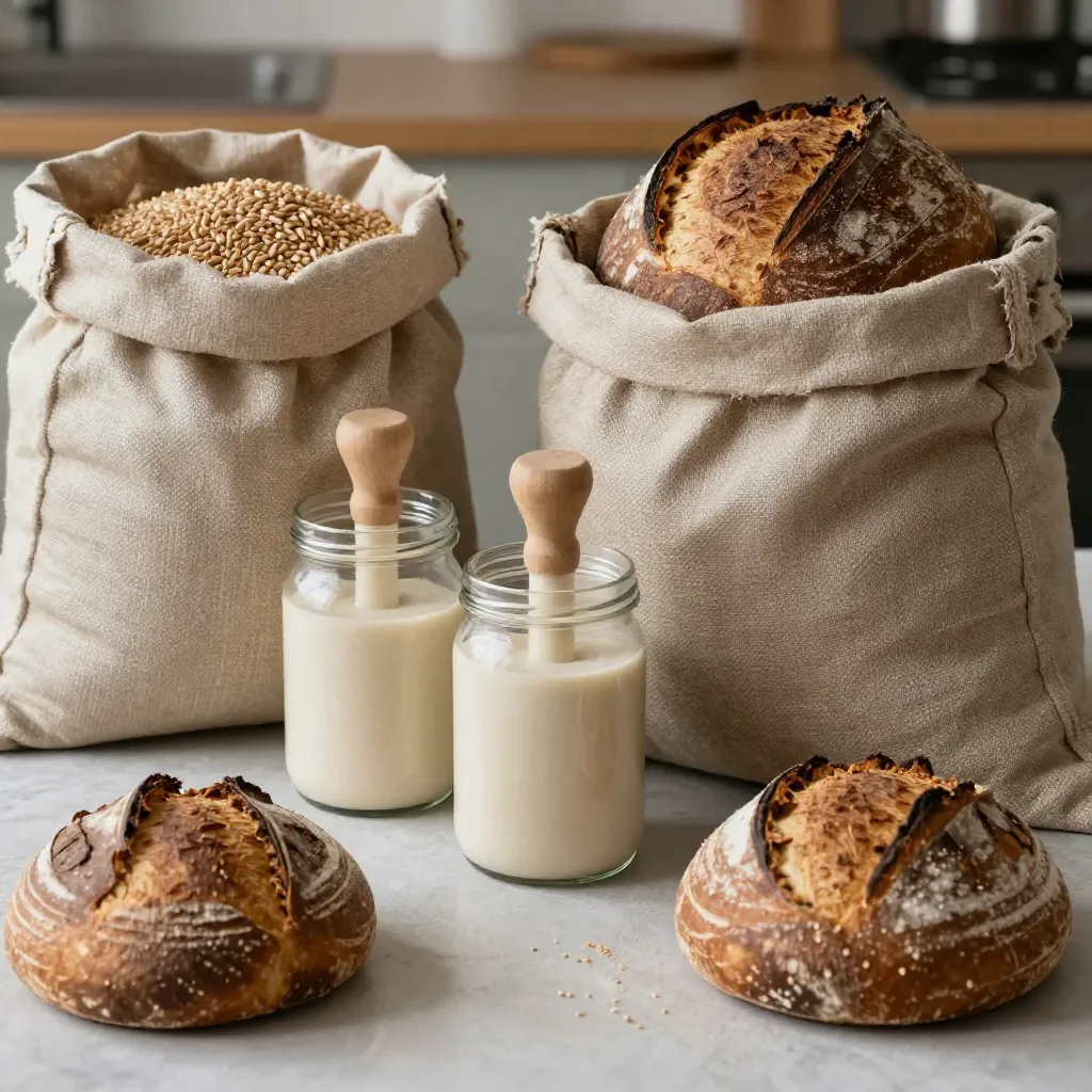 Brödkorssnitt med strukturell analys