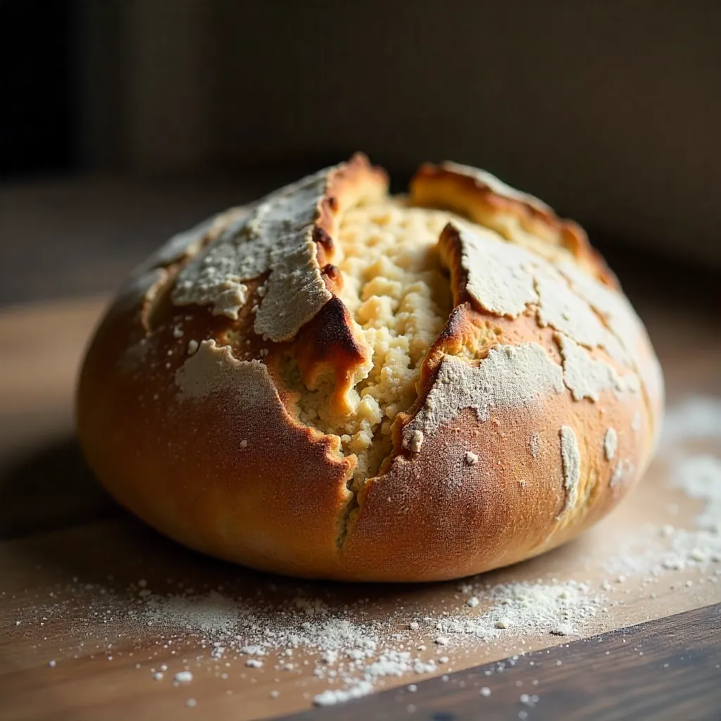 Brödkorssnitt med luftfickfördelning